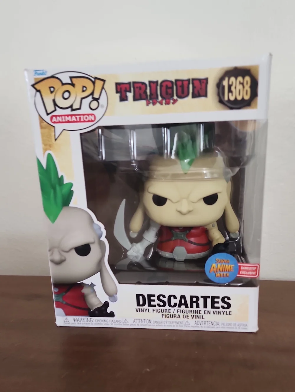 Funko Pop! Animation Trigun Descartes Vinyl Figure - Cream, Green & Red
